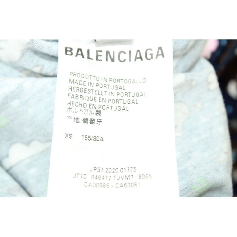 Balenciaga Printed Wrap Top in Multicolor Cotton - Picture 4 of 5